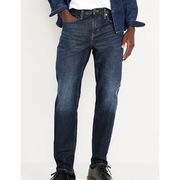 Old Navy athletic taper built in flex jeans 34x34 - Picture 1 of 11